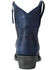 Image #4 - Lane Women's Plain Jane Western Booties - Round Toe, Navy, hi-res