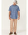 Image #2 - Hawx Men's Short Sleeve Button-Down Work Shirt, Royal Blue, hi-res