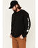 Carhartt Men's Loose Fit Heavyweight Long Sleeve Logo Graphic Work T-Shirt, Black, hi-res