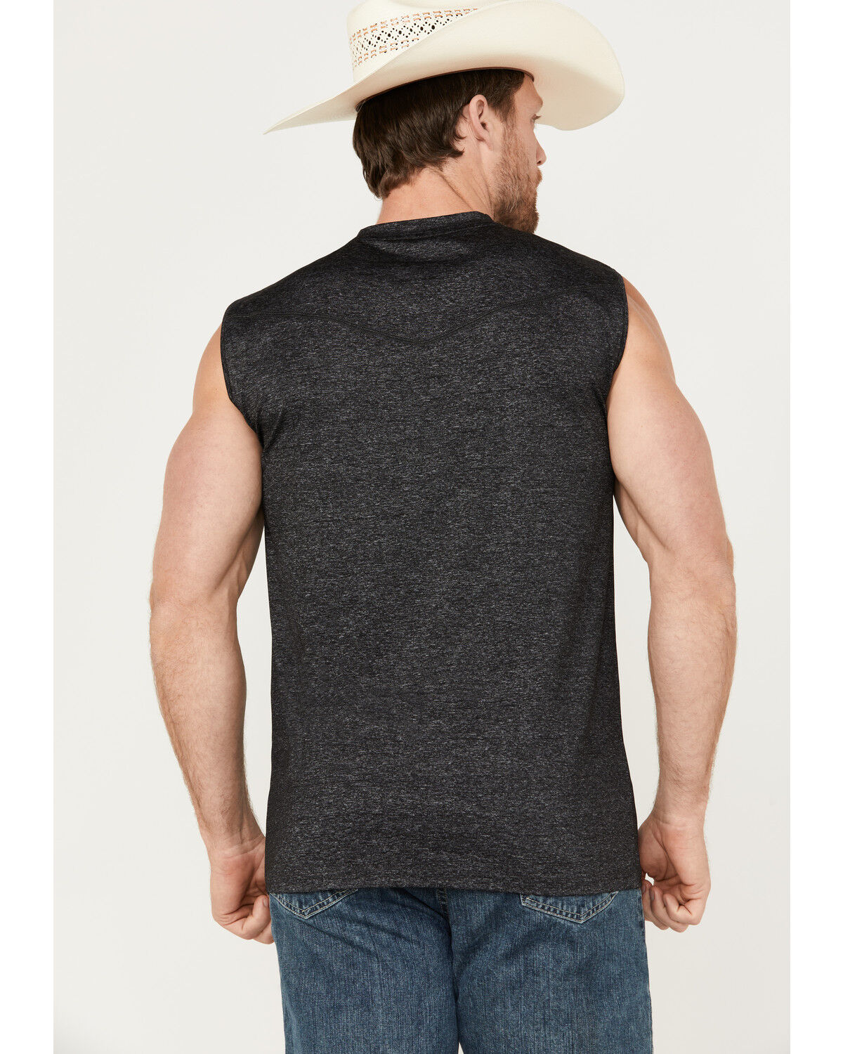 Image #4 - RANK 45® Men's Performance Tank Top, Black, hi-res