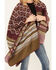 Image #3 - Shyanne Women's Melange Yarn Cozy Shawl, Maroon, hi-res