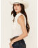 Image #3 - Shyanne Women's Shadow Striped Sleeveless Button-Down Western Shirt, Cream, hi-res