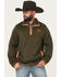 Image #1 - Cinch Men's Solid 1/4 Snap Pullover, Olive, hi-res
