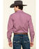 Stetson Men's Coffee Bean Geo Print Long Sleeve Western Shirt , Red, hi-res