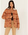 Image #1 - Shyanne Women's Southwestern Blanket Sherpa Lined Jacket, Caramel, hi-res