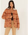 Image #1 - Shyanne Women's Southwestern Blanket Sherpa Lined Jacket , Caramel, hi-res
