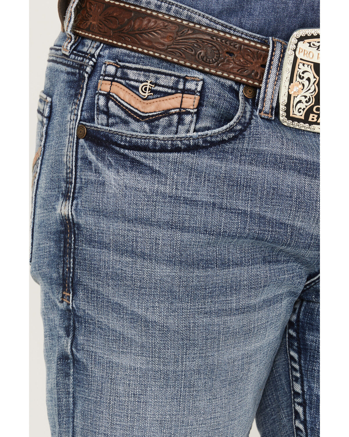 Image #2 - Cody James Men's Colt Stretch Slim Bootcut Jeans, Medium Wash, hi-res