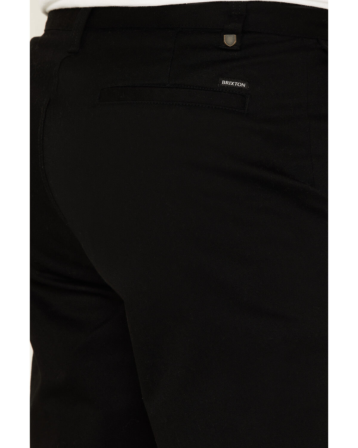 Image #4 - Brixton Men's Choice Stretch Twill Relaxed Fit Chino Pants, Black, hi-res