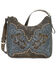 American West Annie's Secret Zip Top Shoulder Bag, Blue, hi-res