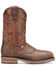 Image #2 - Double H Men's Cody Pull-On Work Boots - Steel Toe, Brown, hi-res