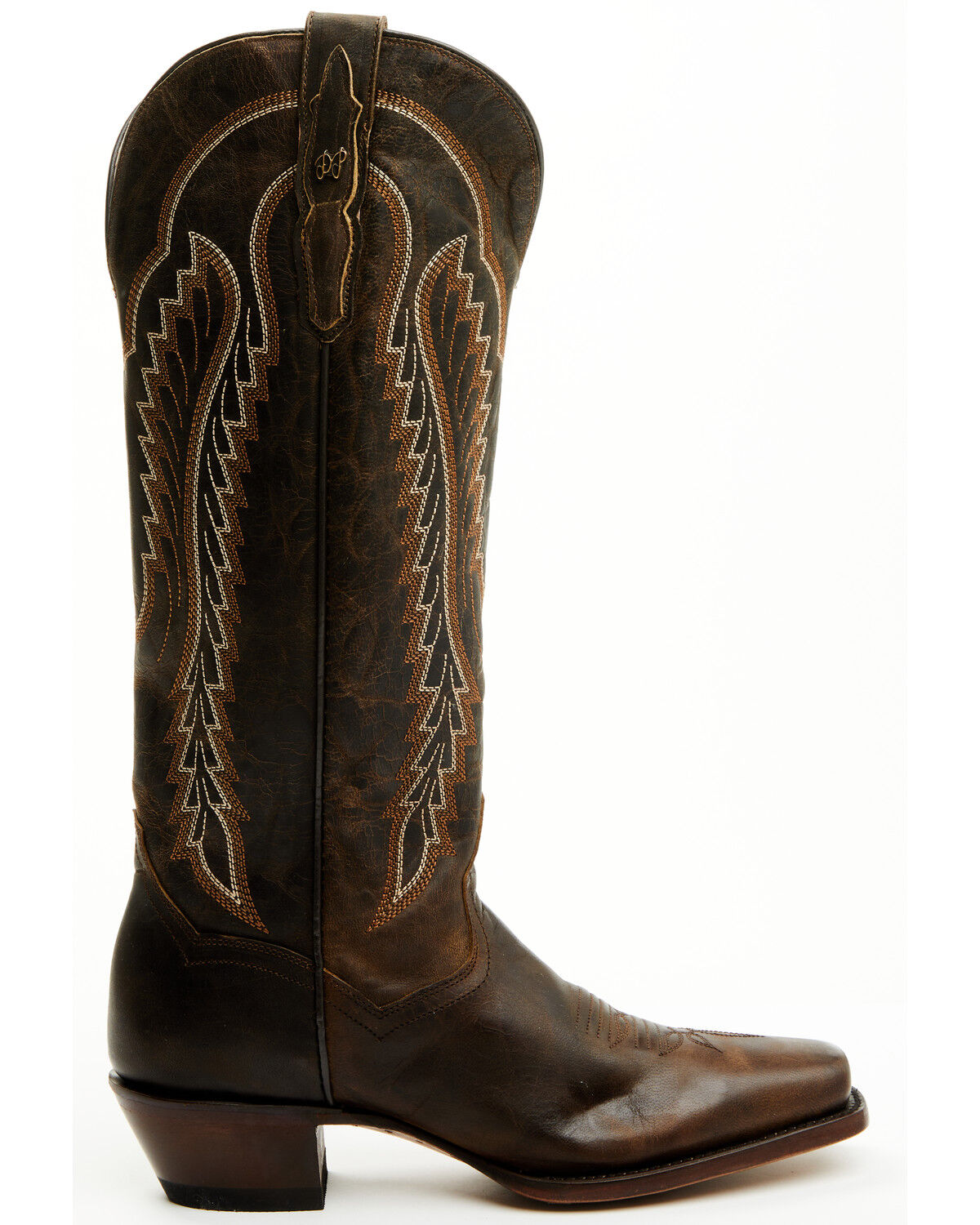 Image #2 - Dan Post Women's Whispering Wind Tall Western Boots - Square Toe, Brown, hi-res