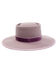 Shyanne Women's Light Purple Telescope Boater Wool Felt Western Hat , Light Purple, hi-res
