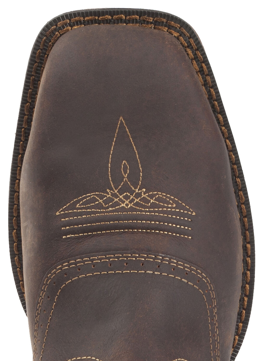 Image #7 - Durango Men's Rebel Waterproof Western Boots - Steel Toe, Brown, hi-res