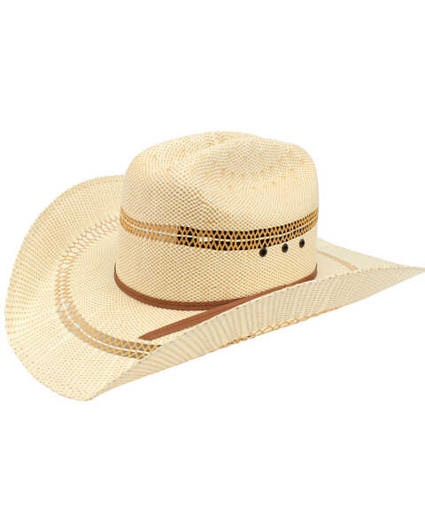 Image #1 - Ariat Double S Straw Cowboy Hat , Tan, hi-res