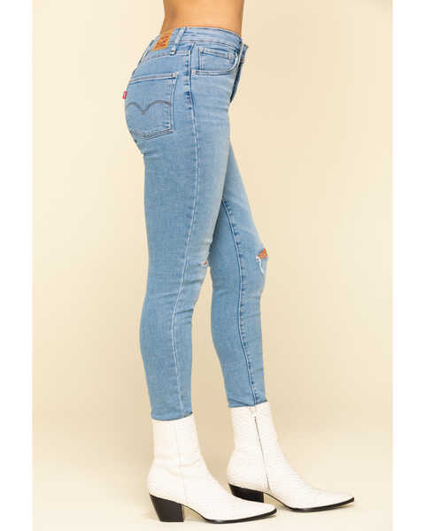 Image #3 - Levi’s Women's 721 High Rise Skinny Jeans, Blue, hi-res