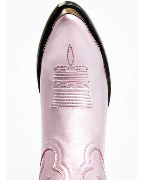 Image #6 - Idyllwind Women's Tickled Pink Metallic Leather Fashion Western Booties - Medium Toe , Pink, hi-res