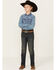 Image #1 - Cody James Boys' Barn Sour Dark Wash Slim Stretch Straight Jeans, Dark Wash, hi-res