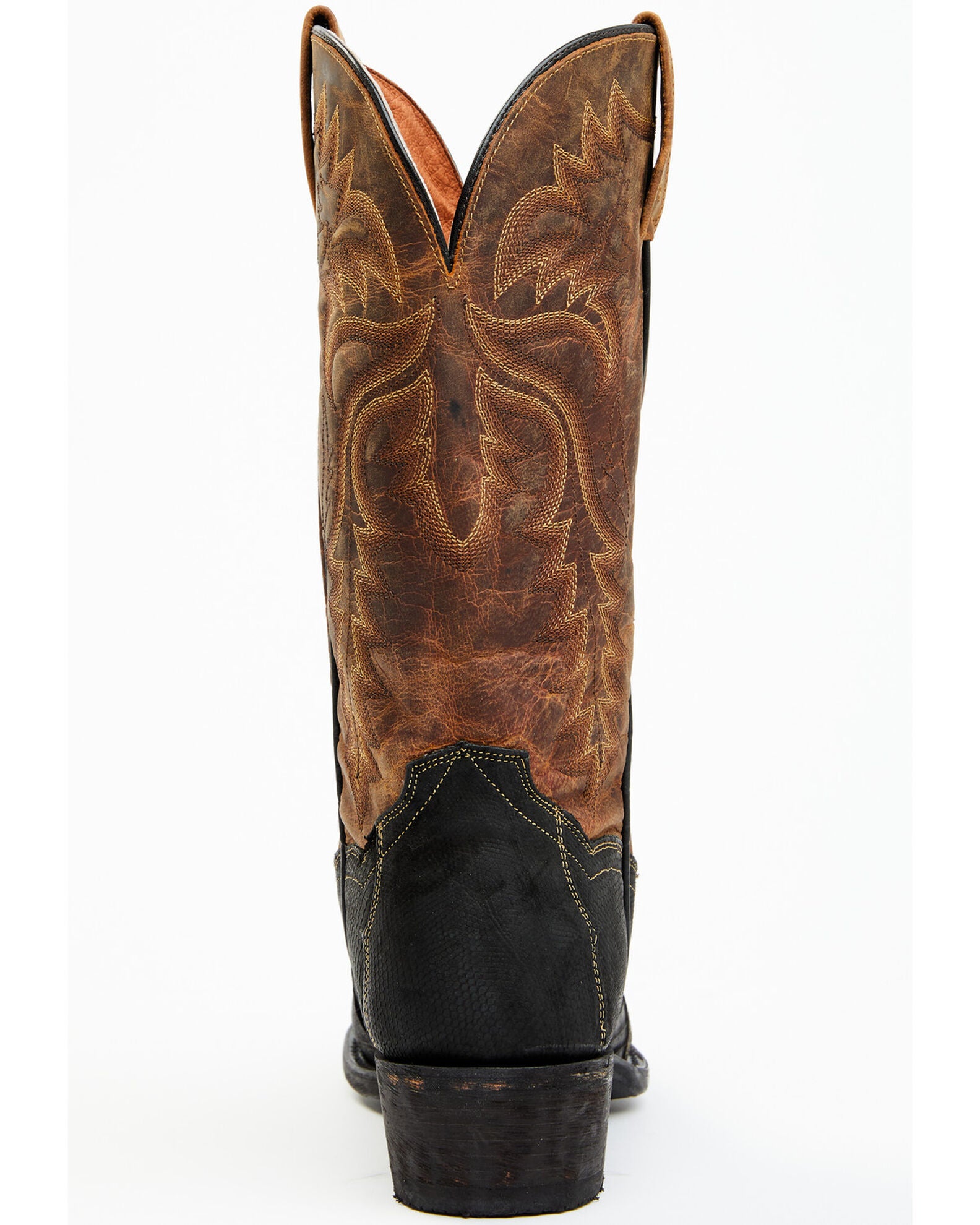 Men's King Exotic Teju Lizard Boots European Toe Handcrafted  Brown (477bd0707)