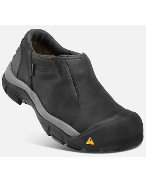 Image #1 - Keen Men's Black Brixten Low Waterproof Slip-On Hiking Shoe , , hi-res