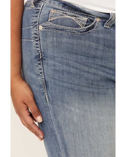 Image #5 - Ariat Women's R.E.A.L. Alabama Whitney Straight Jeans - Plus, Blue, hi-res