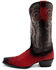 Image #3 - Ferrini Women's Roughrider Western Boots - Snip Toe, Red, hi-res