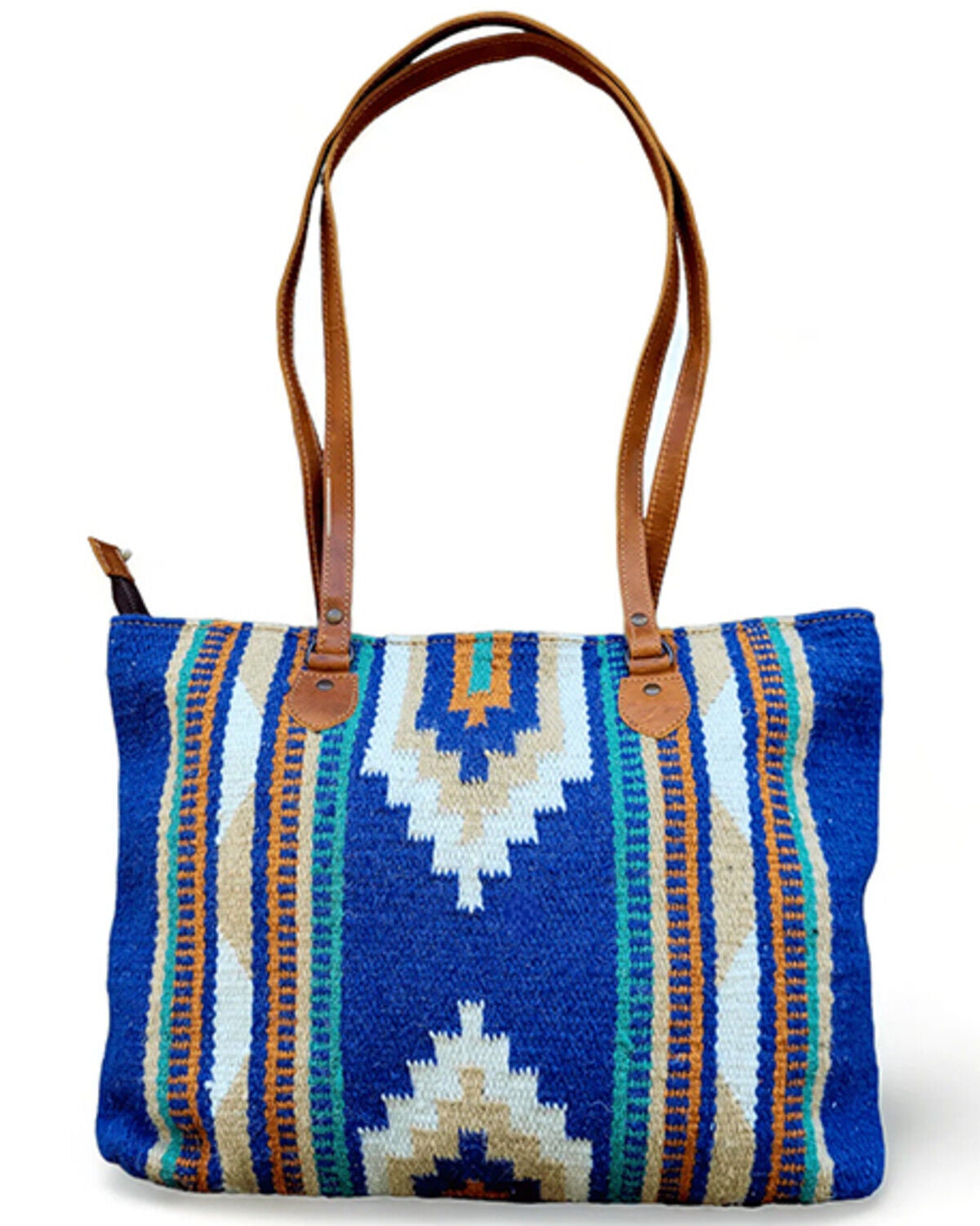 Image #1 - Ranch Junkie Women's Large Dakota Southwestern Handwoven Saddle Blanket Bag, Multi, hi-res