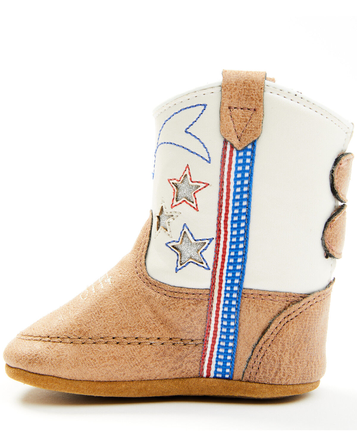 Image #3 - Boot Barn Infant Star Poppet Boots - Round Toe, Red/white/blue, hi-res