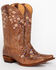 Image #1 - Shyanne Women's Maisie Floral Embroidered Western Leather Boots - Snip Toe, Brown, hi-res