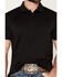 Image #3 - RANK 45&reg; Men's Wayne Solid Short Sleeve Button-Down Polo, Black, hi-res