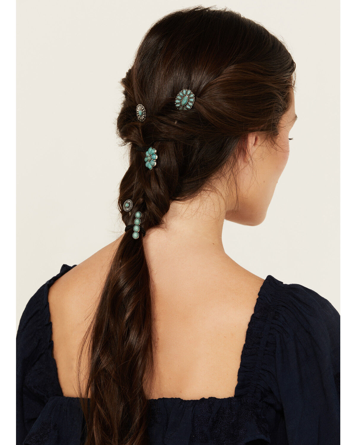 Image #1 - Shyanne Women's Concho Bobby Pins - 5 Piece, Silver, hi-res