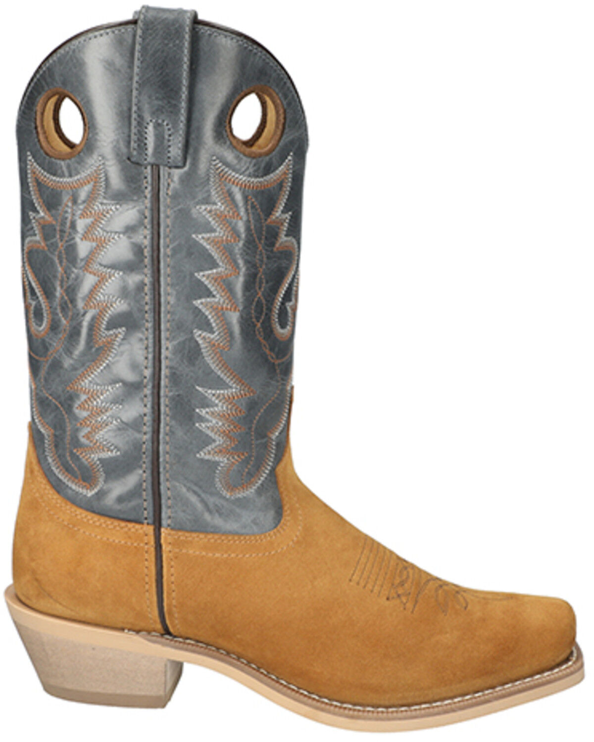 Image #2 - Smoky Mountain Men's Santa Fe Western Boots - Square Toe, Multi, hi-res
