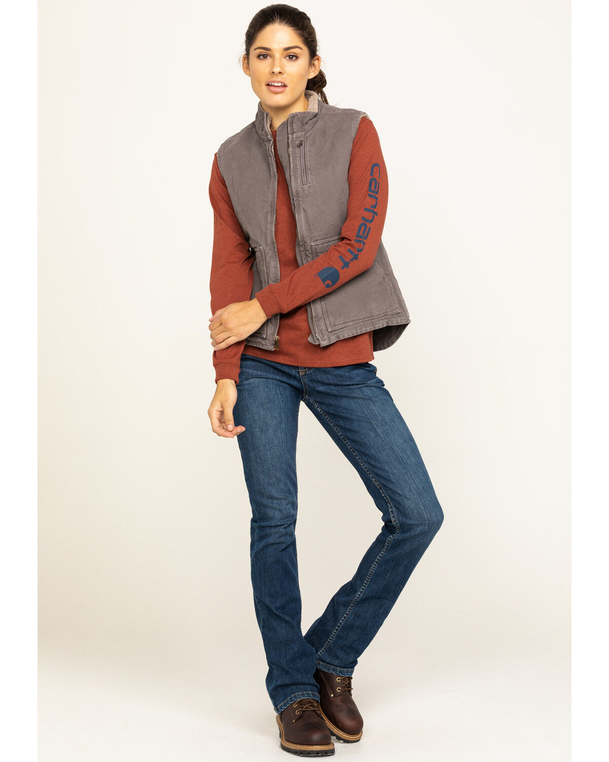 women's carhartt vest with hood