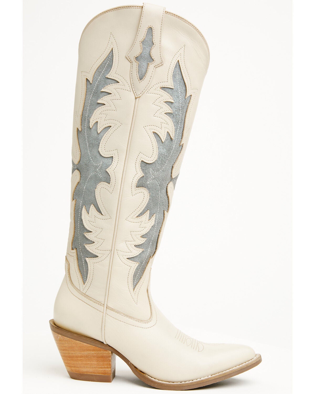 Image #2 - Idyllwind Women's Fire and Reign Tall Suede Western Boots - Round Toe, Ivory, hi-res