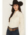 Image #3 - Cowboygirl by Jenna Paulette Women's Wallpaper Print Long Sleeve Pearl Snap Western Shirt, Yellow, hi-res
