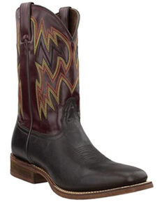 Nocona Men's Dayne Western Boots - Wide Square Toe, Brown, hi-res