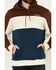 Image #3 - RANK 45® Men's Triple Color Block Hooded Sweatshirt, Tan, hi-res