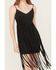 Image #3 - Idyllwind Women's Ramsey Concho Trim Faux Suede Mini Dress, Black, hi-res