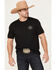 Image #1 - Hooey Men's Mountains Short Sleeve Graphic T-Shirt, Black, hi-res