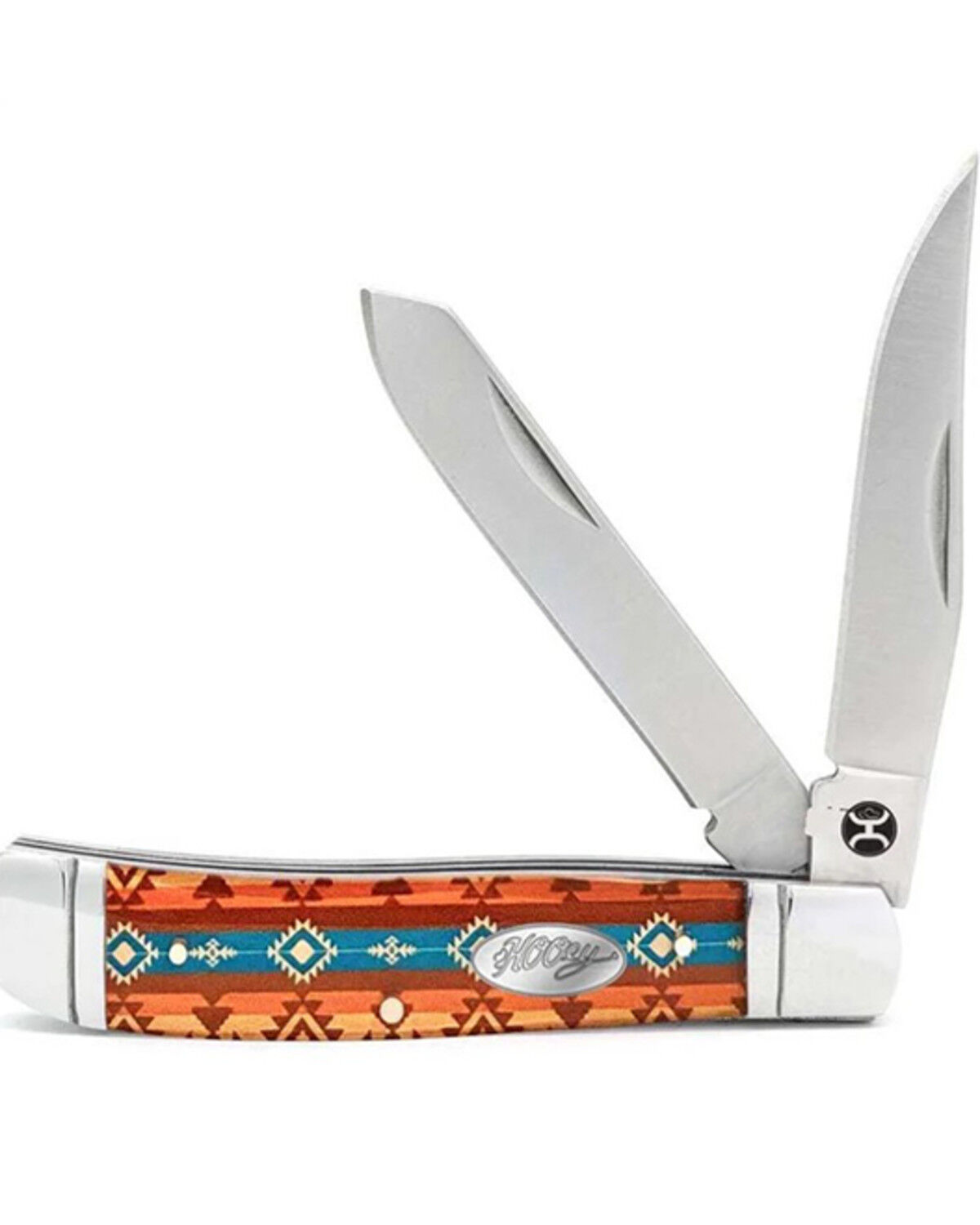Image #1 - Hooey Southwestern Print Large Knife, Multi, hi-res