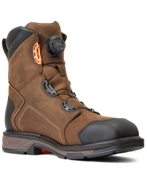 Ariat Men's WorkHog® XT Boa H20 Work Boot - Carbon Toe , Brown, hi-res