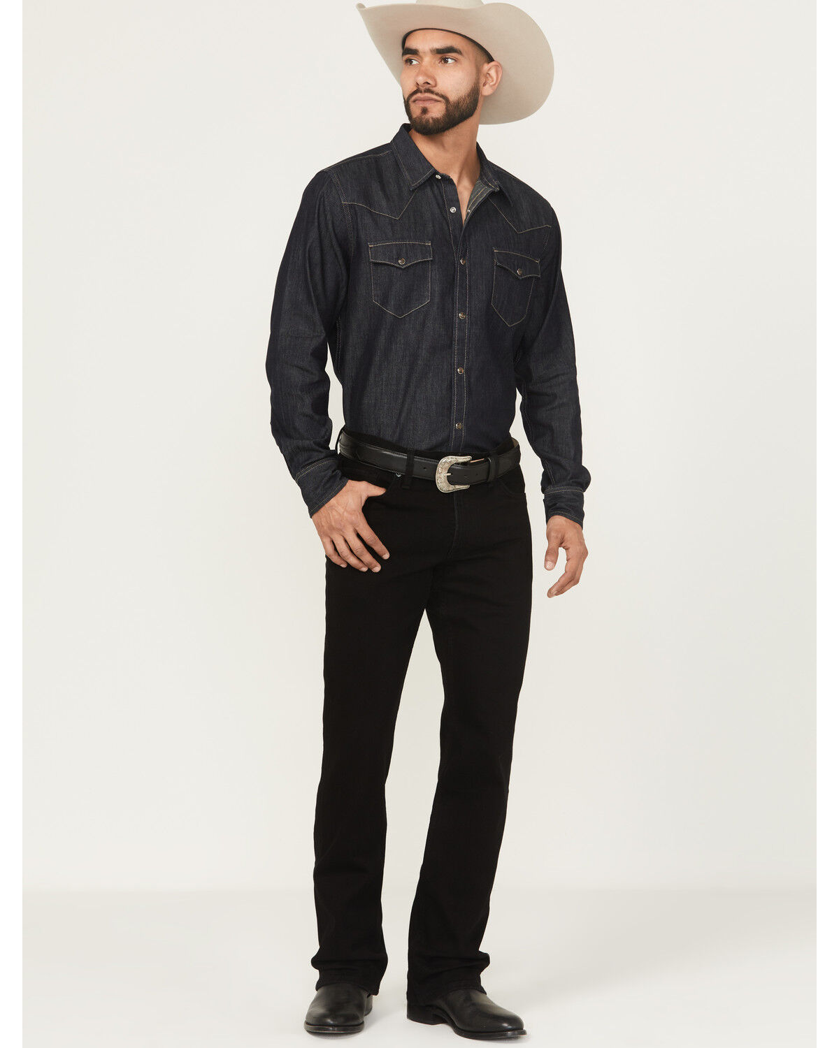 Image #1 - Cody James Black 1978® Men's Lawson Slim Bootcut Stretch Denim Jeans, Black, hi-res