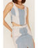 Image #4 - Understated Leather Women's Lil Mamma Denim Leather Bustier Top, Blue, hi-res