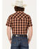 Image #4 - Pendleton Men's Frontier Large Plaid Short Sleeve Western Shirt, Red, hi-res