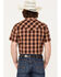 Image #4 - Pendleton Men's Frontier Large Plaid Short Sleeve Western Shirt , Red, hi-res
