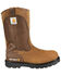 Carhartt Water Repellent Wellington Pull On Work Boots - Steel Toe, Bison, hi-res