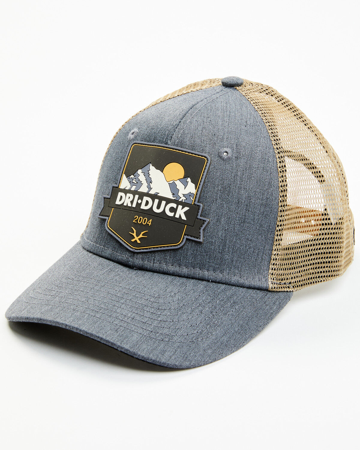 Image #1 - Dri-Duck Men's Superior Mountain and Moon Patch Ball Cap, Navy, hi-res