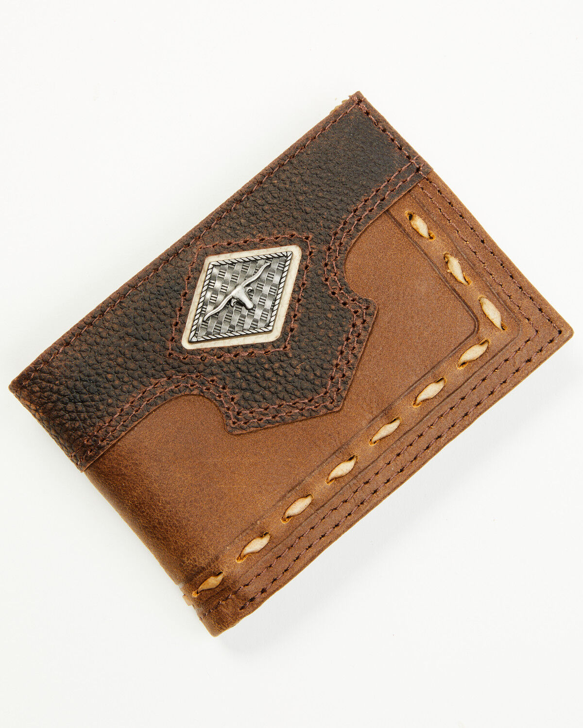 Image #1 - Cody James Men's Raw Hide Bi-Fold Wallet, Brown, hi-res