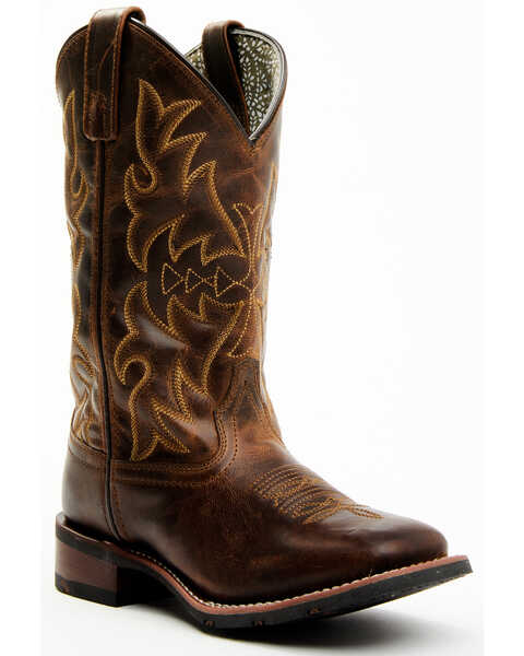 Laredo Women's Anita Western Boots - Square Toe, Tan, hi-res