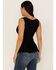 Image #4 - Idyllwind Women's Bluebell Twist & Fringe Top, Black, hi-res