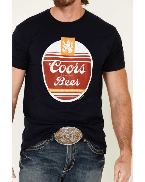 Image #4 - Brew City Beer Gear Men's Navy Coors Oval Graphic T-Shirt , , hi-res